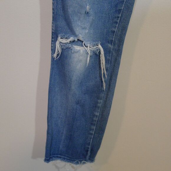 AMO High Rise Stix Crop Blown Out Knee In Rambler - 29 - Picture 5 of 8